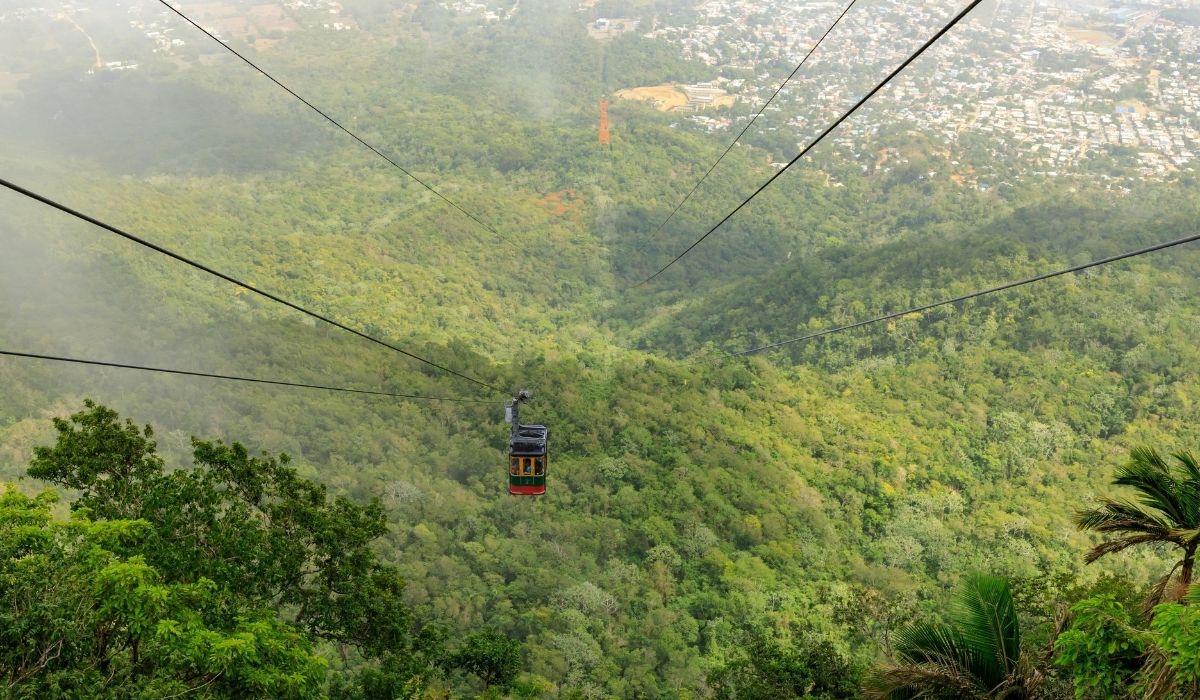 Salire al monte Isabel de Torres sopra Puerto Plata