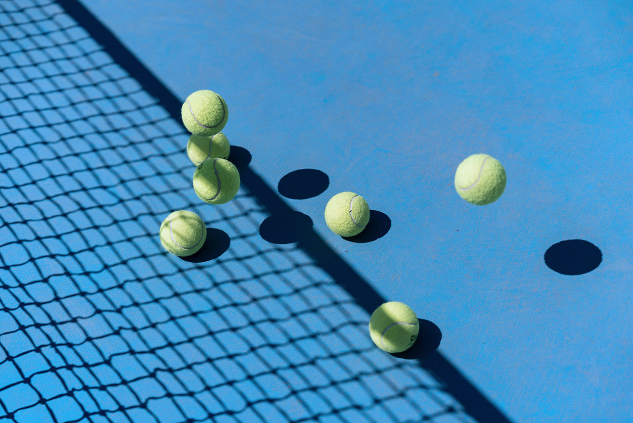 sport tennis us open new york cemento blu palline