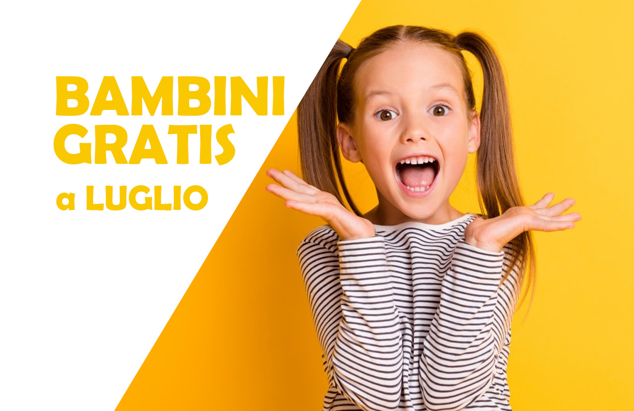 BAMBINO GRATIS A LUGLIO NICOLAUS E VALTUR
