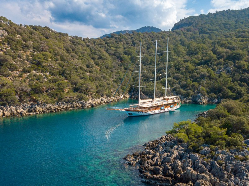 crociera bodrum turchia caicco veliero natura