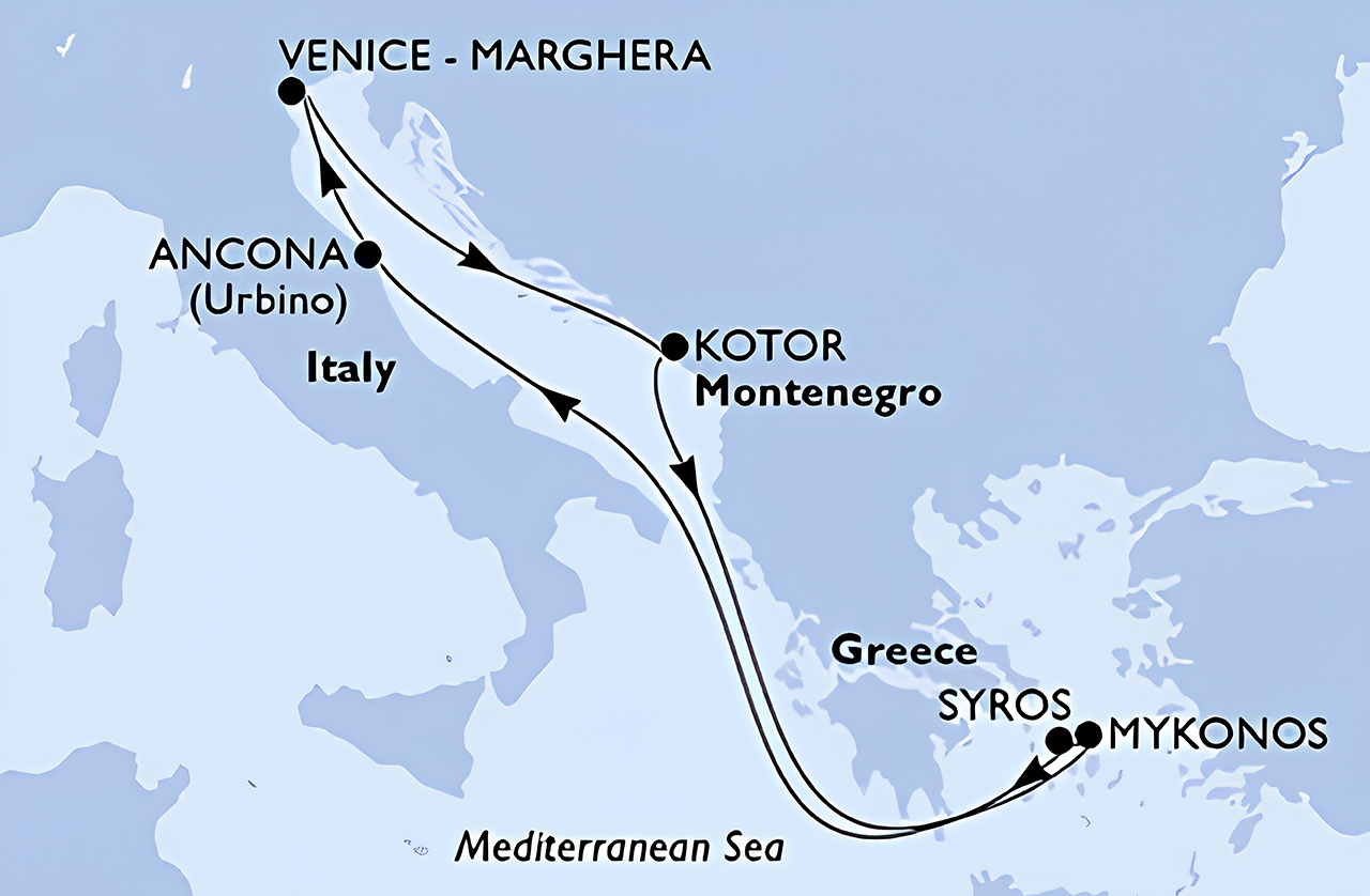 crociera mediterraneo msc itinerario