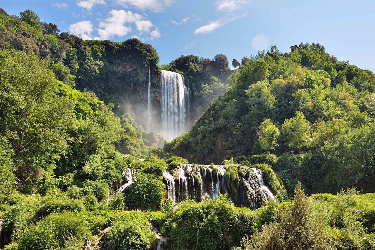 umbria viaggio pullman cascata delle marmore