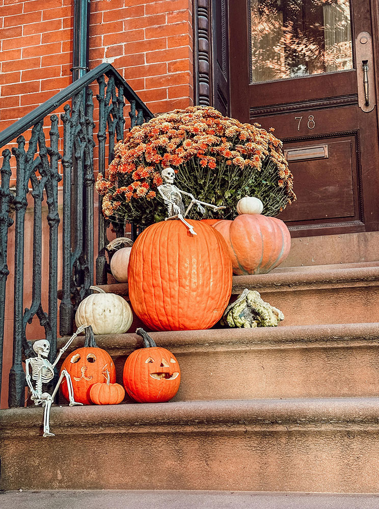 viaggio new york village halloween zucche addobbi casa