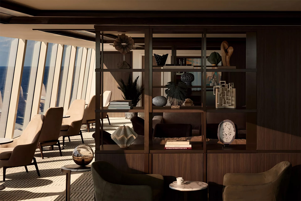 crociera luxury travel viaggio mare exploraII journeys nave lounge bar
