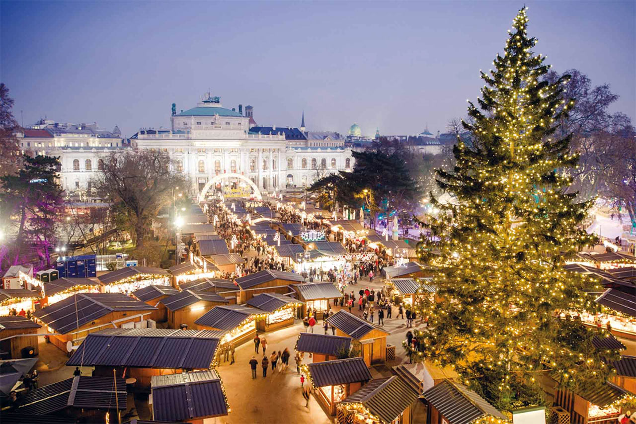mercatini natale austria vienna rathausplatz