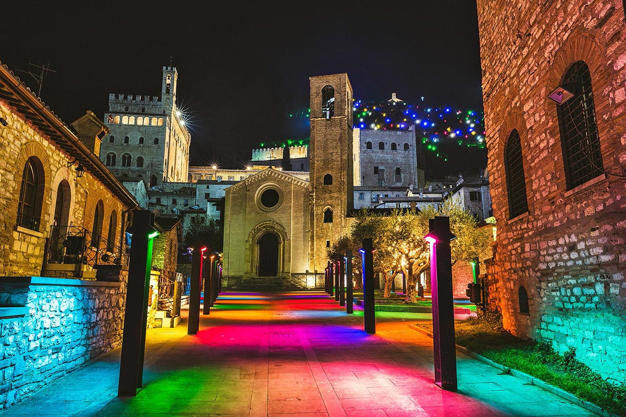 viaggio umbria gubbio natale luci ph umbriatourism
